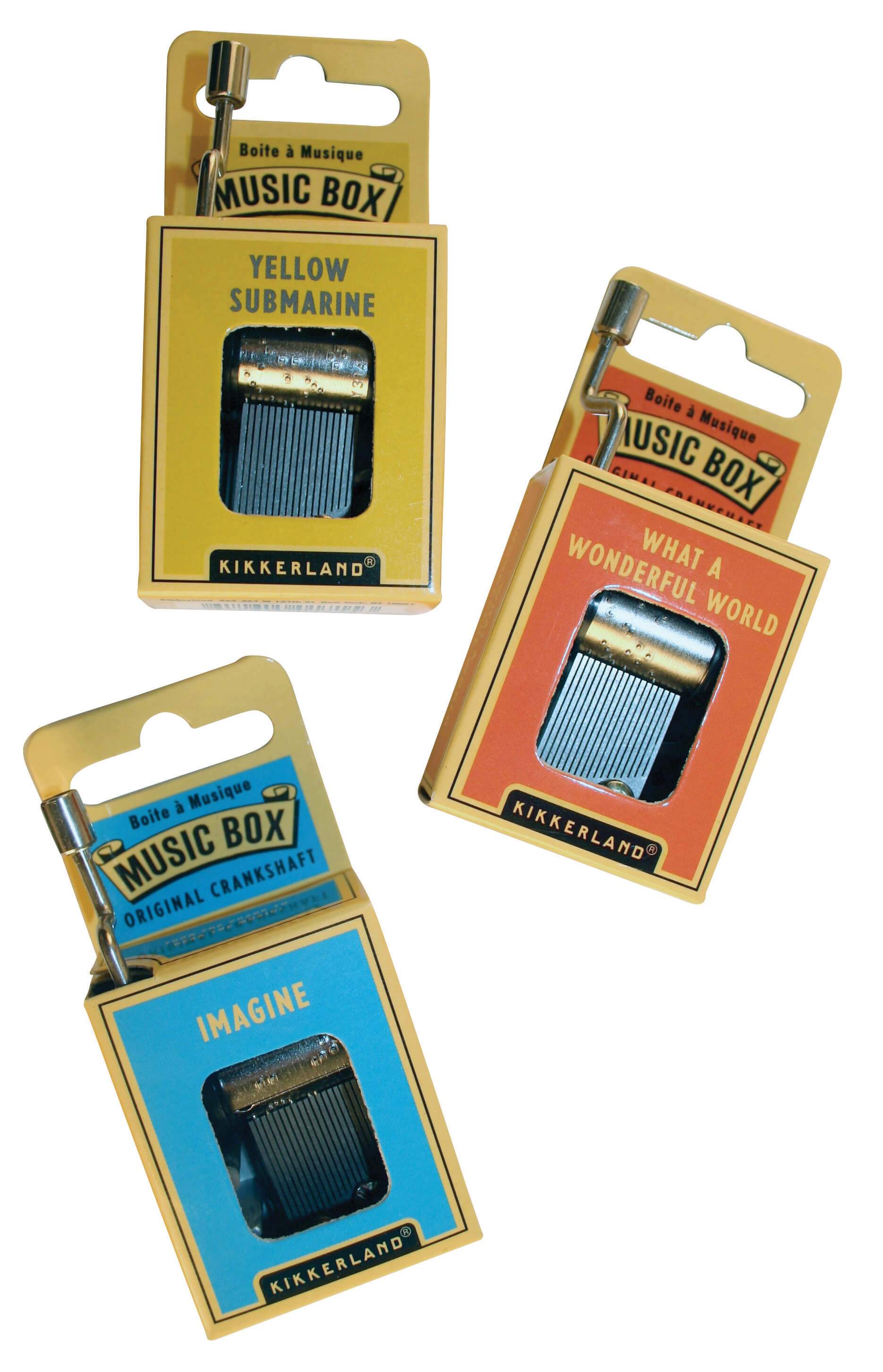 Crank Music Box - Boîte à musique Kikkerland